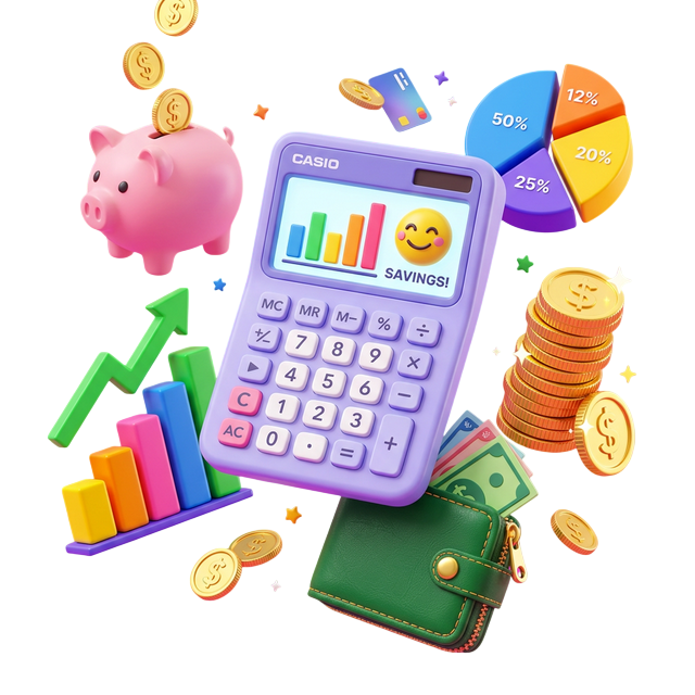 Finance Tools 3D Illustration